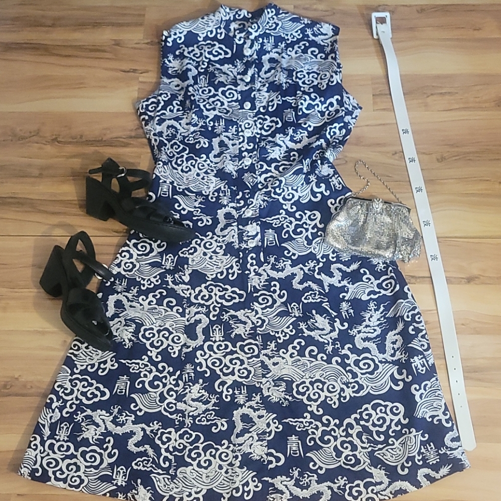 Vintage 70s Lady Carol Day Dress M